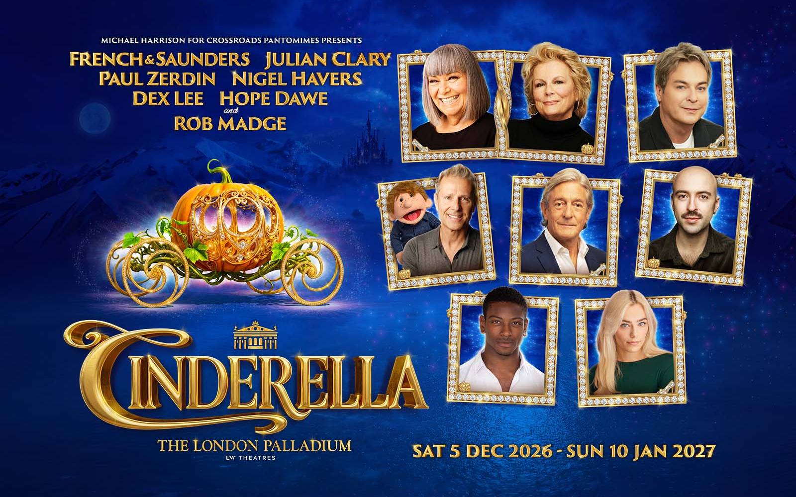 NEWS: London Palladium Announces ‘Cinderella’ as 2026 Pantomime