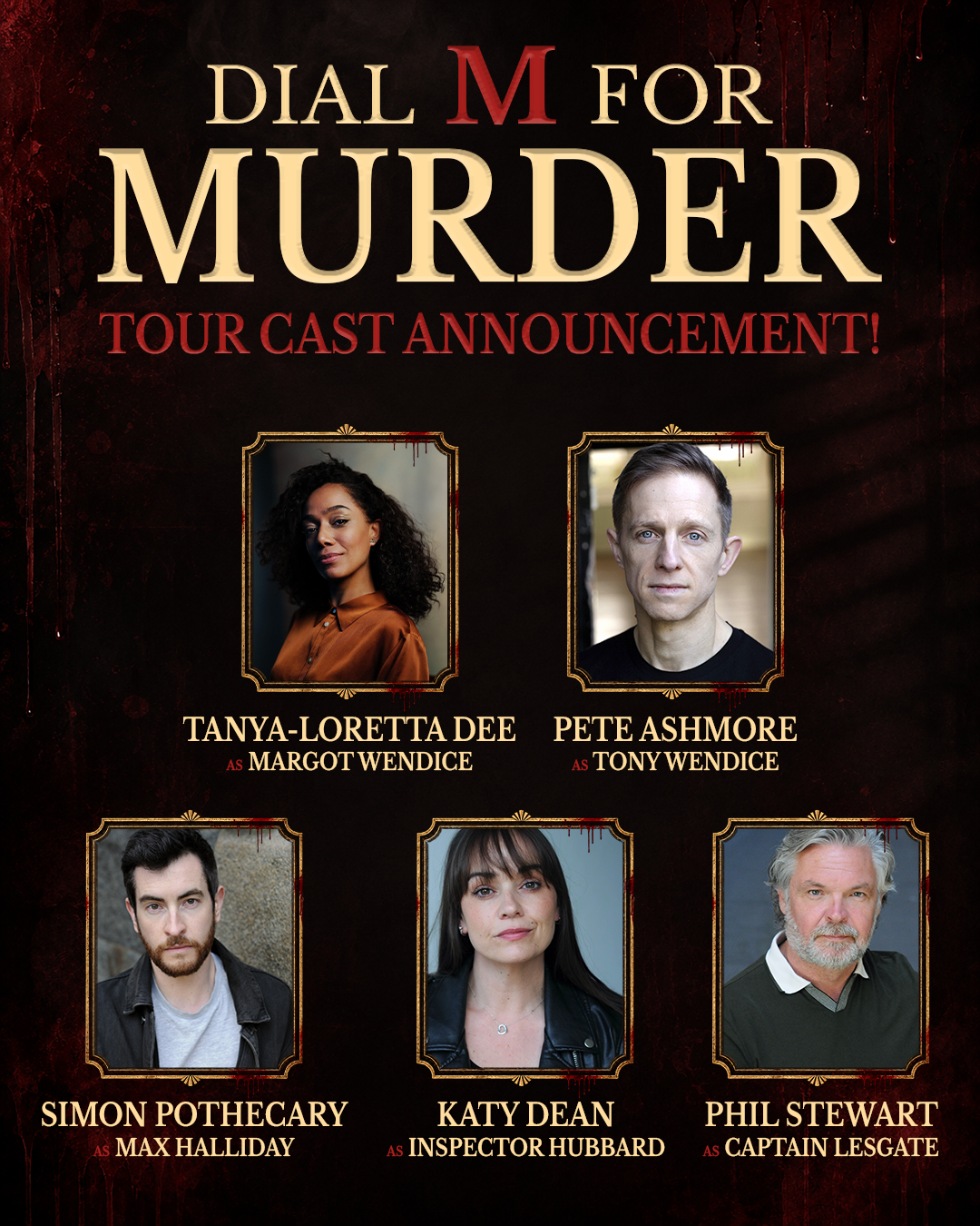 NEWS: UK Tour Announced for ‘Dial M For Murder’